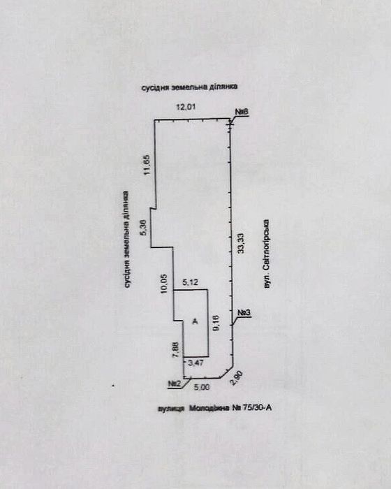 Боярка фасад вул.Молодіжна  продаж ділянки з частиною будинку