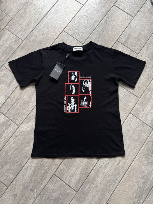 saint laurent футболка hedi slimane