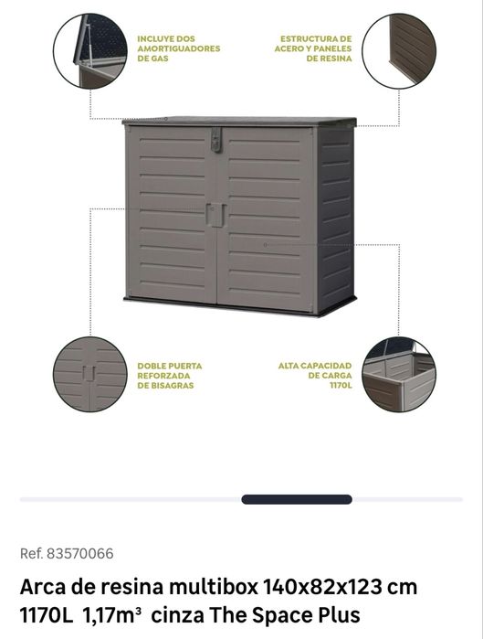 Caixa exterior de armazenamento