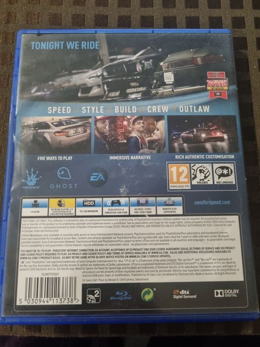 Jogo ps4 Need for Speed
