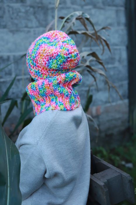 Czapka i komin Handmade na szydełku