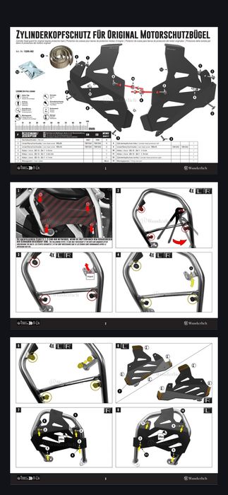 Barras proteção motor Originais BMW 1300 GS Adventure + Skid plate + R