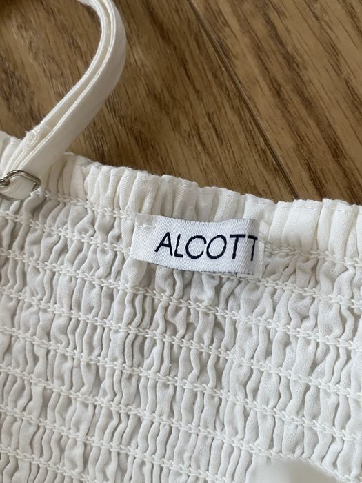 Коротка біла сукня/сарафан