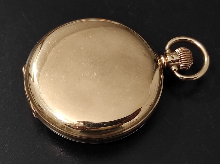 Relógio Waltham de bolso de homem em ouro maciço, em excelente estado.