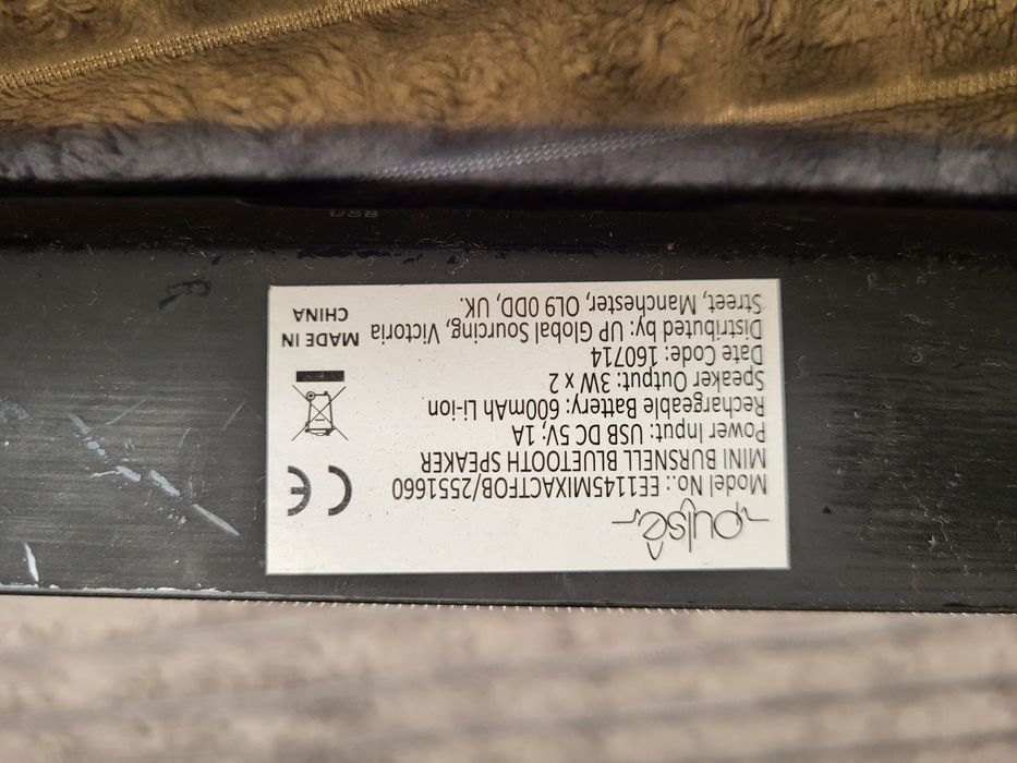 Przenośny glosnik bluetooth PULSE usb