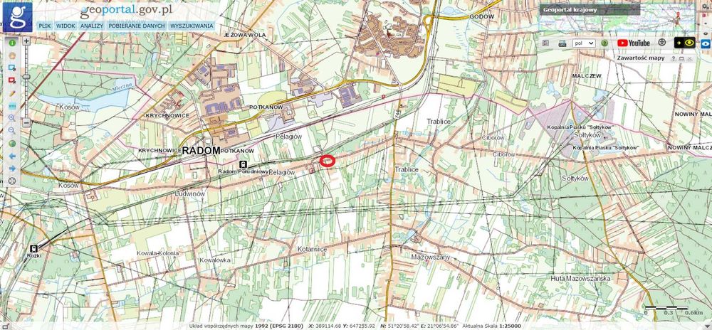 Działka pod zabudowę jednorodzinną pow. 1778 m² - Widok 5