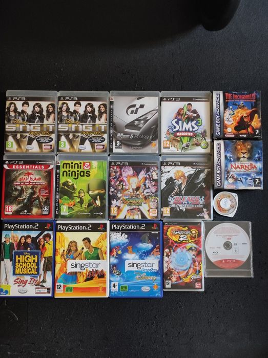 Jogos PlayStation 3, PlayStation 2, PSP e Game Boy Advance