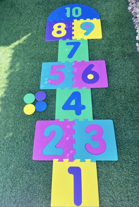 Tapete Jogo da Macaca + Puzzle Esponja + 4 malhas