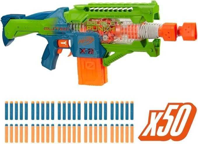 PISTOLET Hasbro Nerf Elite - Wyrzutnia Double Punch + strzałki F6363