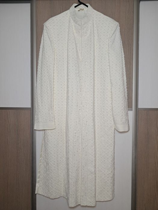 Мужской шервани удлиненный пиджак вышетый бисером 38 м 46