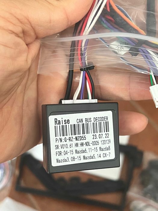 Moldura e canbus MAZDA CX-7 para Autoradio 9"