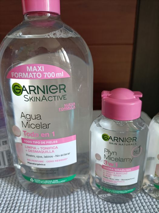 Płyny micelarne Garnier i Mixa