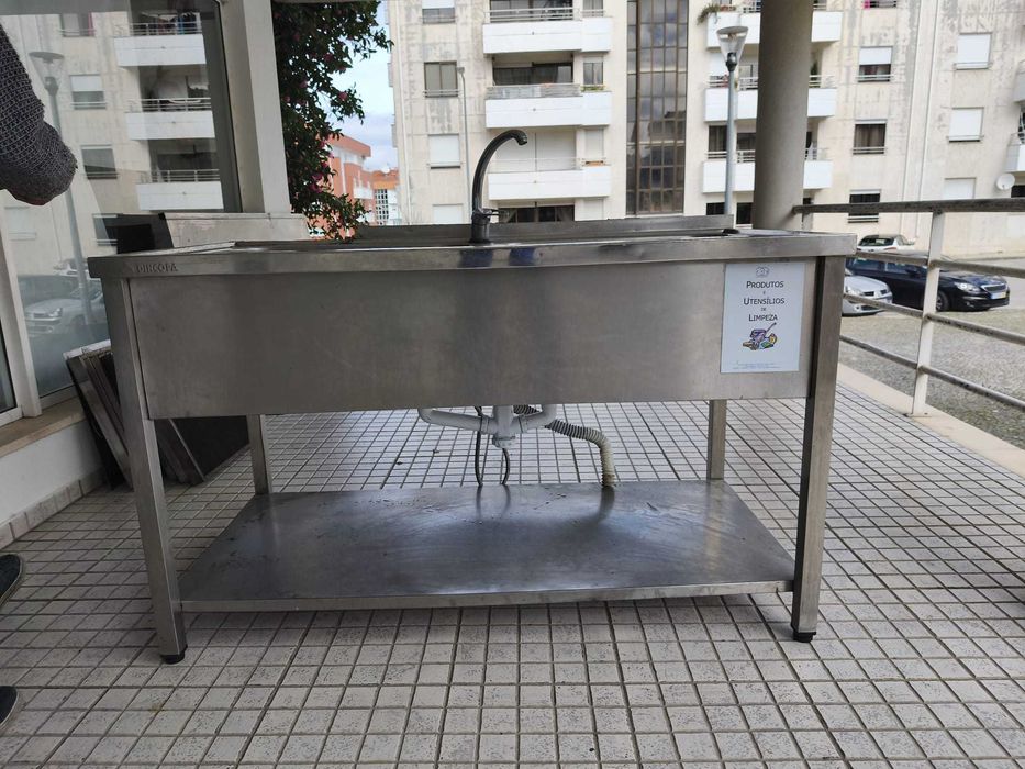 Bancada dupla inox