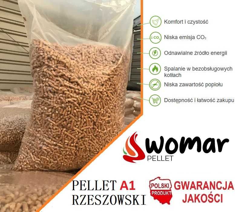 Pellet drzewny 6 mm super kaloryczny jakość A1 dostawa winda