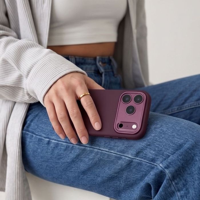 Etui Tech-Protect Uniq MagSafe CC do iPhone 17 Pro Max / 18 Pro Max - dark cherry