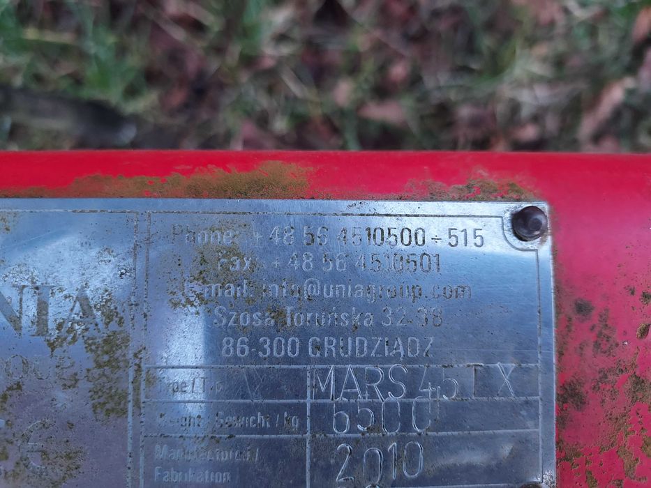 Unia mars Talerzówka 4,5m cieżka brona talerzowa talerze 65cm średnicy
