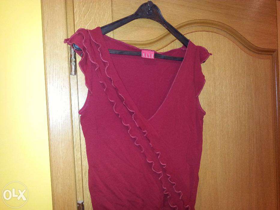 Bluzka ELLE - bordowa - S