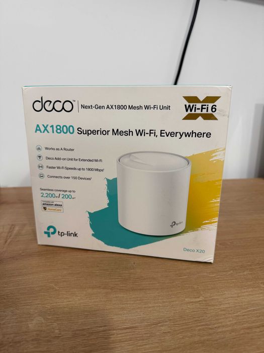 Router TP-LINK Deco X20 (AX1800) 2.4 / 5 GHz (DualBand), Wi-Fi Mesh