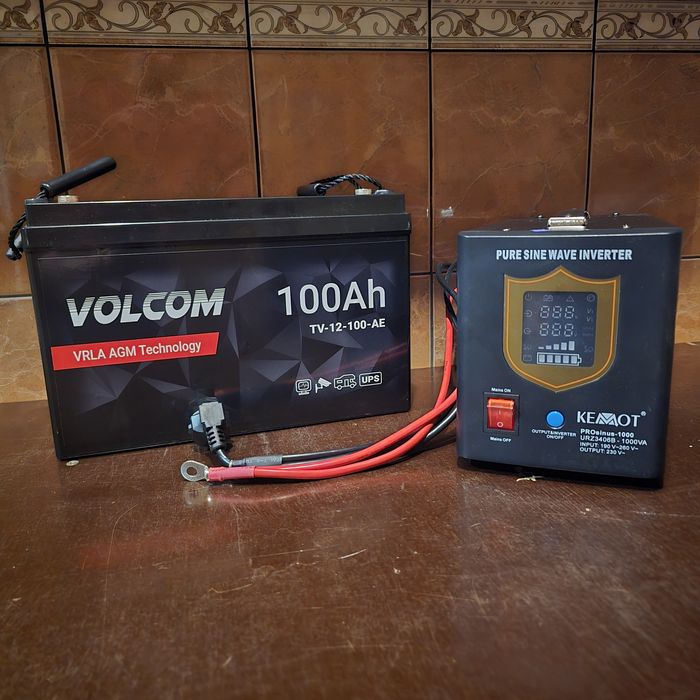 Інвентор, Джерело безперебійного живлення  KEMOT PRO sinus 100ah+100ah