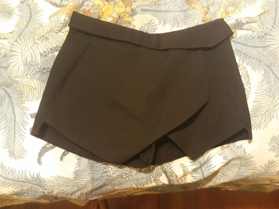 Calção saia preto da zara