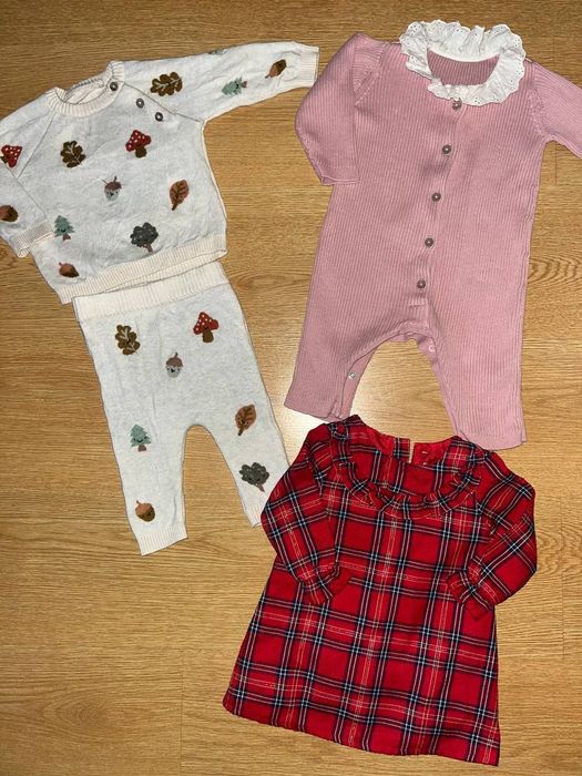 Речі на дівчинку 3-6 місяців, платтячко, ромпер, костюм теплий