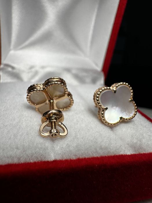Сережки Van Cleef золото
