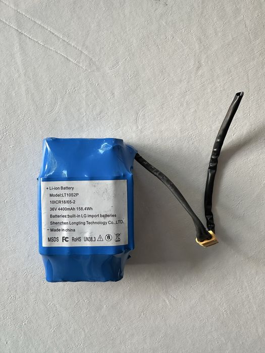 Li-ion Battery 36V 4400mAh (LG Cells) – Model LT10S2P64740545795458120