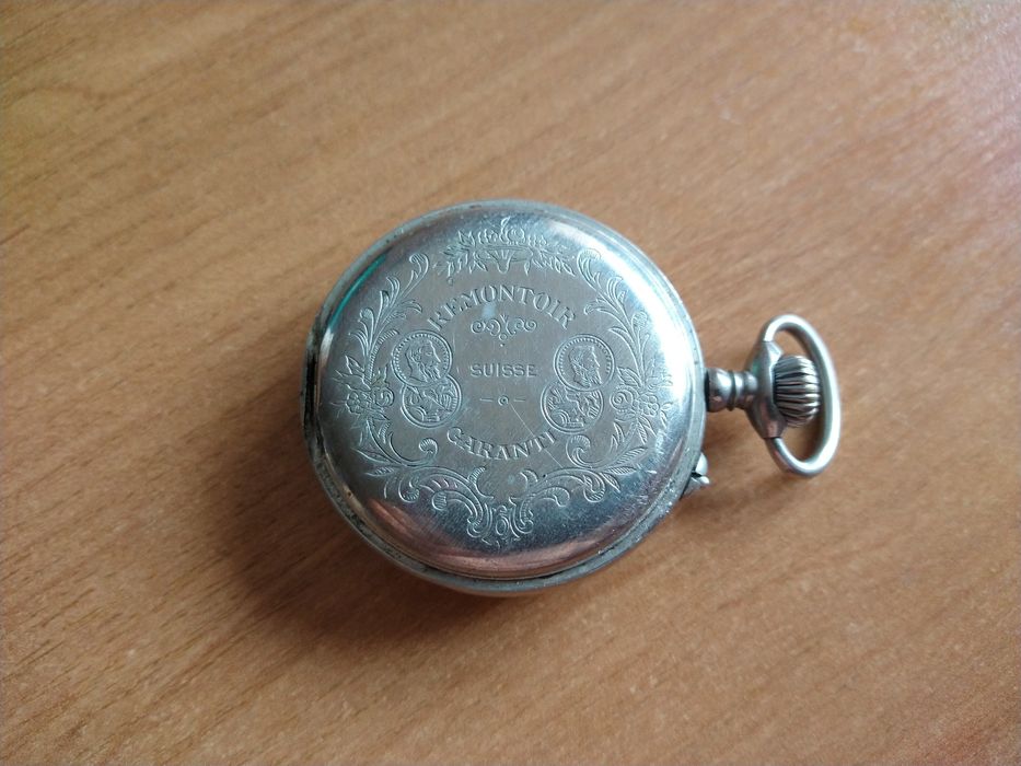 Часы карманные, старинные Roskopf.