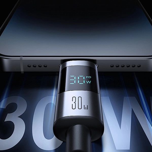 Kabel Joyroom S-A16 Pro Prism Series 30W USB-C - Lightning z wyświetla