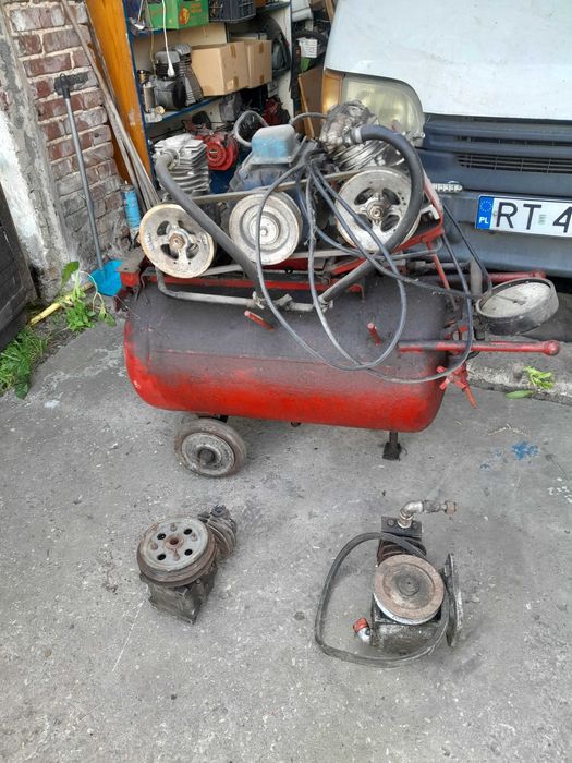 Kompresor 120l,silnik 3.5KW,Butla kolejowa.