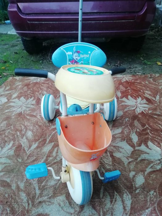 Велосипед трьохколісний з ручкою