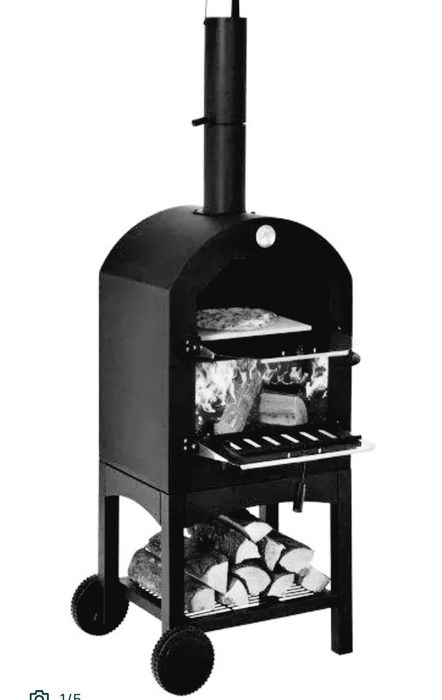 Grill Ogrodowy piec do Pizzy Grill opalany drewnem Mobilnay