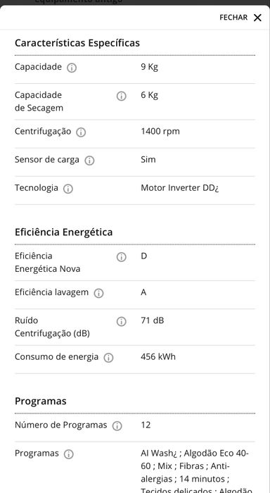 Vendo maquina de lsvar e secar