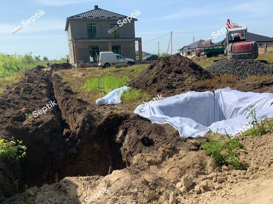 Дренажний Септик під ключ! Дренаж Водовідведення Бетонні Круги Кільця