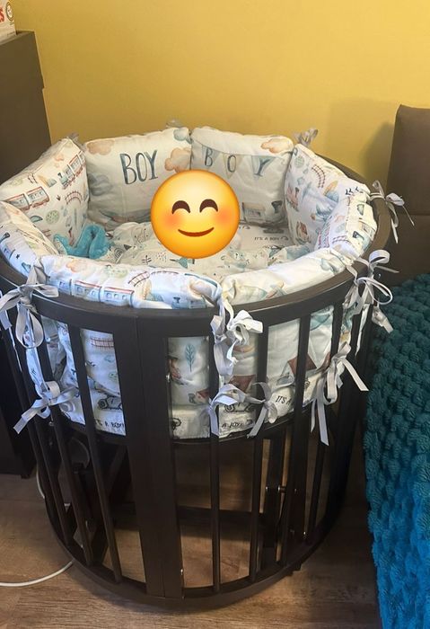 Дитяча кроватка з маятником!