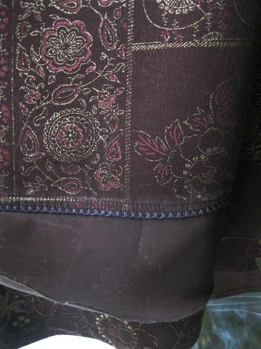 Юбка  трапеция микровельвет  хлопок   размер 50  спідниця