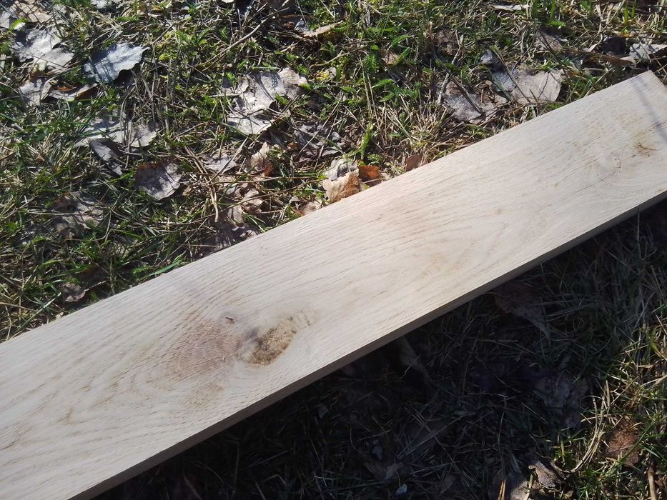 100 cm x 10 cm x 4 cm Deska  tarasowa, dębowa, wysyłka
