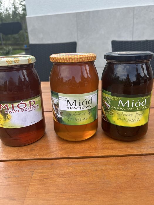 Sprzedam miód z własnej pasieki Spadziowy i inne