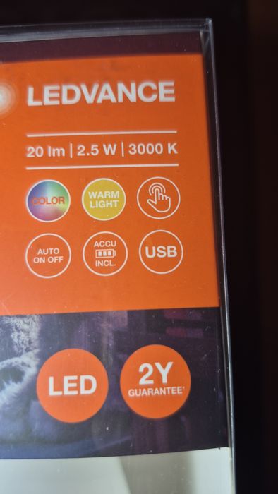 Ночник аккумуляторный.LEDVANCE Nightlux Touch LED Rabbit + USB+ RGBW.