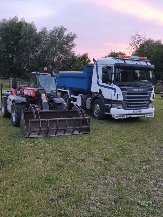 Usługi wywrotką Ładowarką i koparką