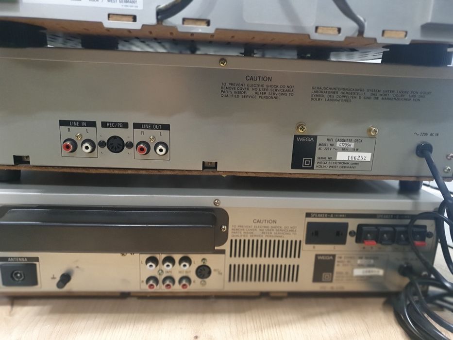 Zestaw HI-FI* wieża WEGA P120SH+C120SH+R250SH