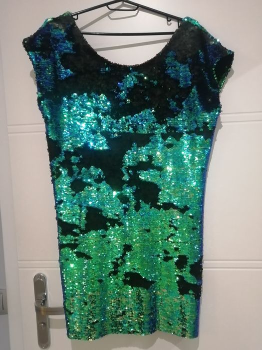 Sukienka impreza cekiny sylwester andrzejki M/L