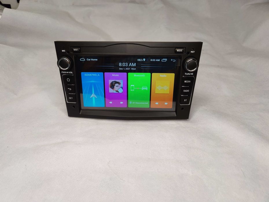 Rádio 2 DIN Android Opel Preto • Wifi - GPS - Bluetooth + CÂMARA