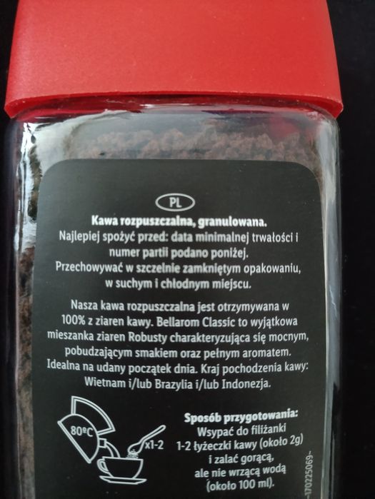 Kawa rozpuszczalna granulowana Robusta