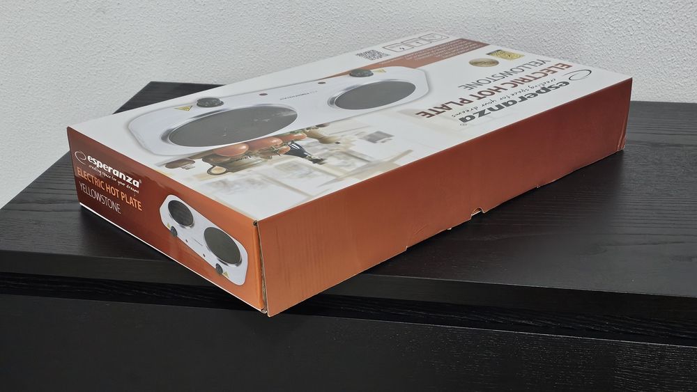 Fogão eléctrico portatil de 2 placas novo