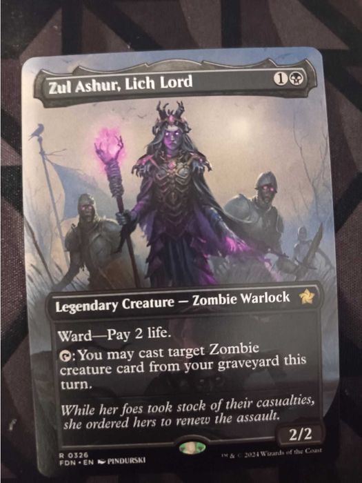 MTG Zul Ashur Lich Lord Full Art FDN Rare