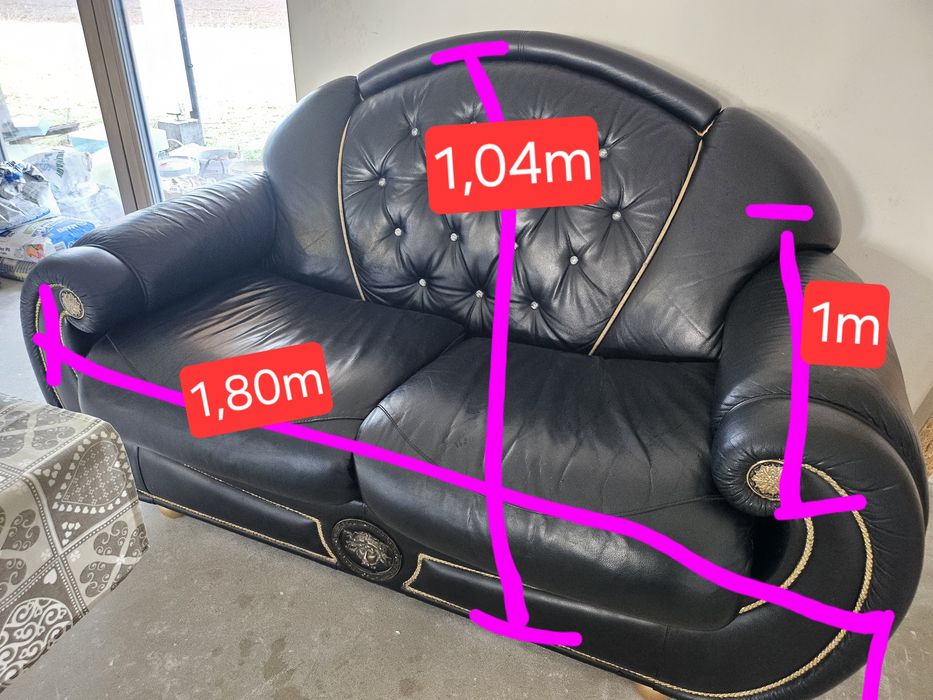 Komplet 2 kanapy sofy Italy