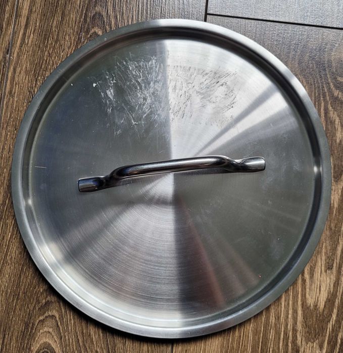 Pentole Agnelli pokrywa 24cm pokrywka garnka stal nierdzewna srebrna NOWA