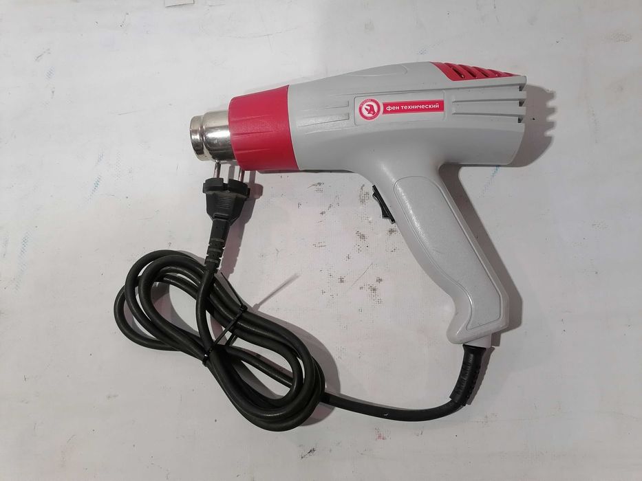 Фен технический, 2,0 кВт 2 режима, 400-600 °C, 300-500 л/мин INTERTOOL