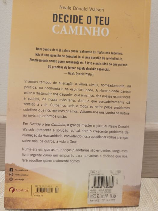 Livro de , Decide o teu caminho